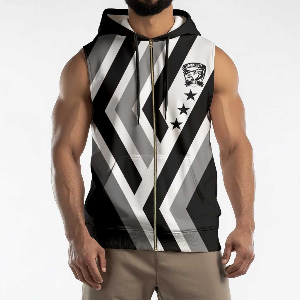 Cavalier Jamaica Football Custom Sleeveless Zip Hoodie Est 1962 Go Champions - Wonder Print Shop