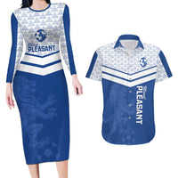 Mount Pleasant Jamaica Football Custom Couples Matching Long Sleeve Bodycon Dress and Hawaiian Shirt Come On Stush - Wonder Print Shop