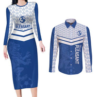 Mount Pleasant Jamaica Football Custom Couples Matching Long Sleeve Bodycon Dress and Long Sleeve Button Shirt Come On Stush - Wonder Print Shop