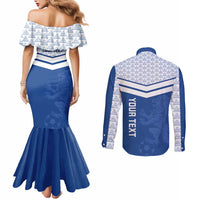 Mount Pleasant Jamaica Football Custom Couples Matching Mermaid Dress and Long Sleeve Button Shirt Come On Stush - Wonder Print Shop