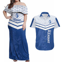 Mount Pleasant Jamaica Football Custom Couples Matching Off Shoulder Maxi Dress and Hawaiian Shirt Come On Stush - Wonder Print Shop