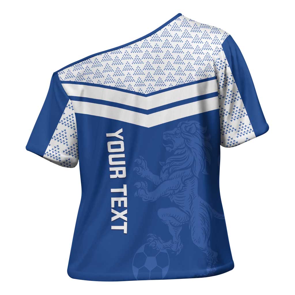 Mount Pleasant Jamaica Football Custom Cross Shoulder Shirt Come On Stush - Wonder Print Shop