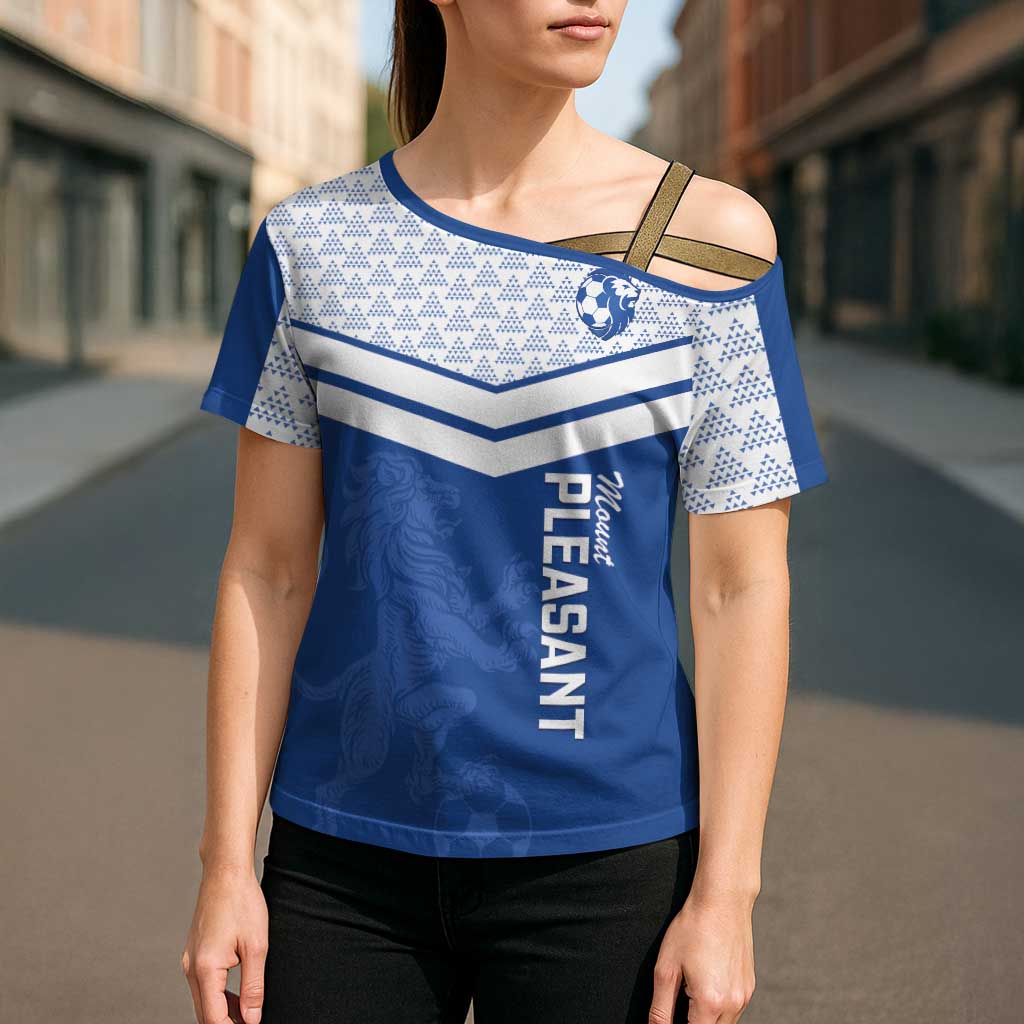 Mount Pleasant Jamaica Football Custom Cross Shoulder Shirt Come On Stush - Wonder Print Shop