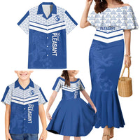 Mount Pleasant Jamaica Football Custom Family Matching Mermaid Dress and Hawaiian Shirt Come On Stush - Wonder Print Shop
