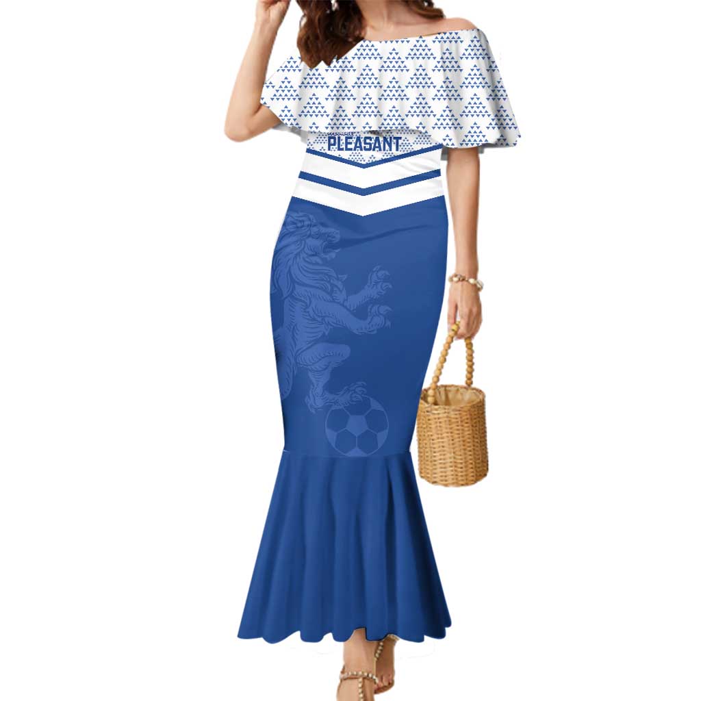 Mount Pleasant Jamaica Football Custom Family Matching Mermaid Dress and Hawaiian Shirt Come On Stush - Wonder Print Shop