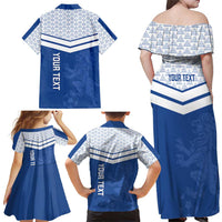 Mount Pleasant Jamaica Football Custom Family Matching Off Shoulder Maxi Dress and Hawaiian Shirt Come On Stush - Wonder Print Shop