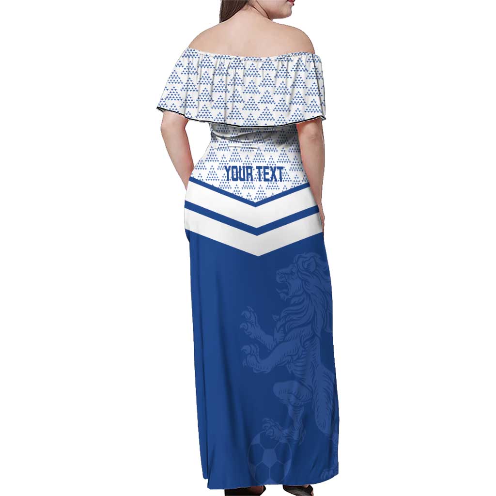 Mount Pleasant Jamaica Football Custom Family Matching Off Shoulder Maxi Dress and Hawaiian Shirt Come On Stush - Wonder Print Shop