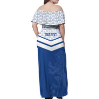 Mount Pleasant Jamaica Football Custom Family Matching Off Shoulder Maxi Dress and Hawaiian Shirt Come On Stush - Wonder Print Shop