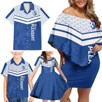Mount Pleasant Jamaica Football Custom Family Matching Off Shoulder Short Dress and Hawaiian Shirt Come On Stush - Wonder Print Shop