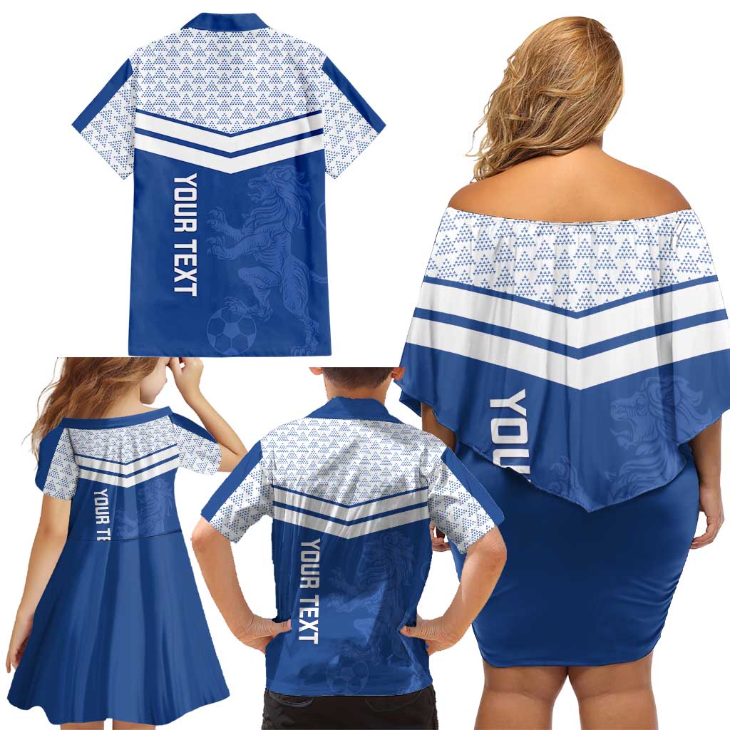 Mount Pleasant Jamaica Football Custom Family Matching Off Shoulder Short Dress and Hawaiian Shirt Come On Stush - Wonder Print Shop