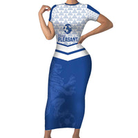 Mount Pleasant Jamaica Football Custom Family Matching Short Sleeve Bodycon Dress and Hawaiian Shirt Come On Stush - Wonder Print Shop