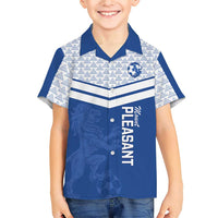 Mount Pleasant Jamaica Football Custom Family Matching Short Sleeve Bodycon Dress and Hawaiian Shirt Come On Stush - Wonder Print Shop