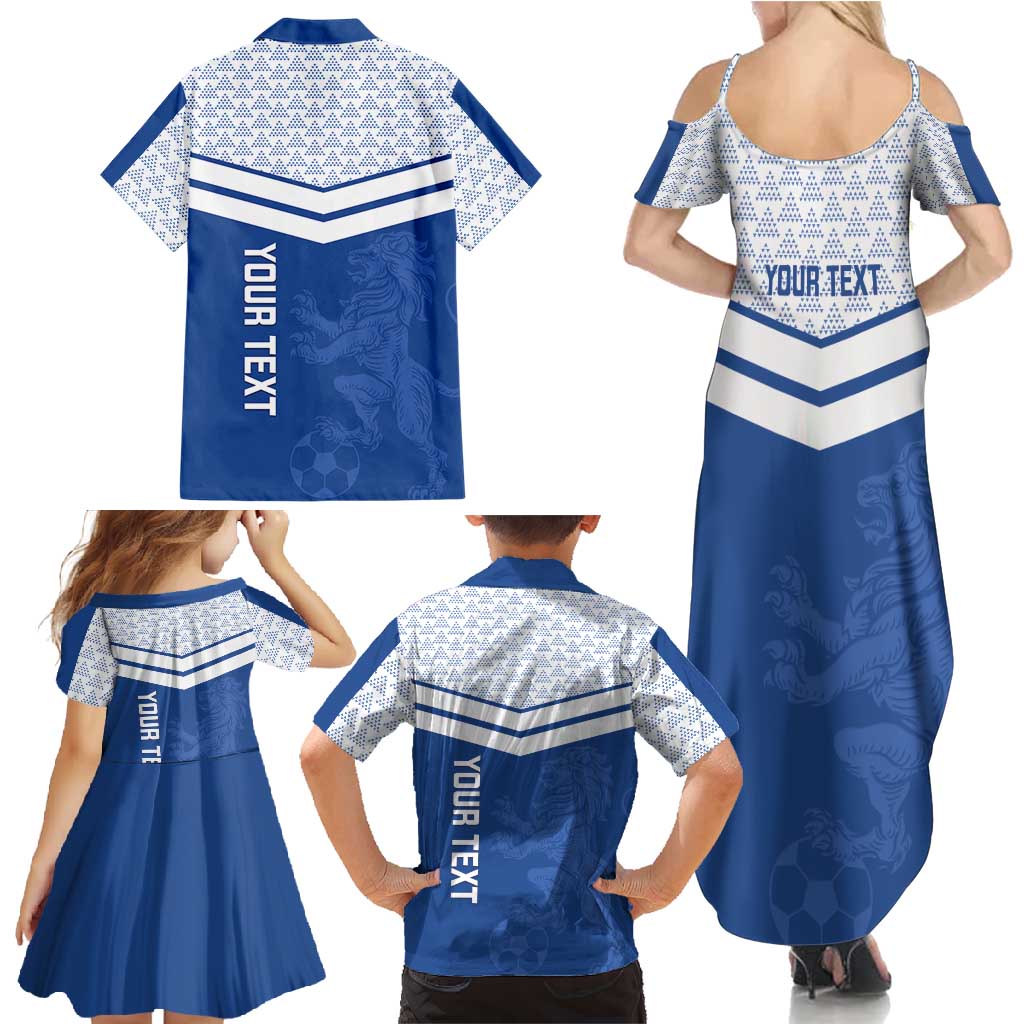 Mount Pleasant Jamaica Football Custom Family Matching Summer Maxi Dress and Hawaiian Shirt Come On Stush - Wonder Print Shop