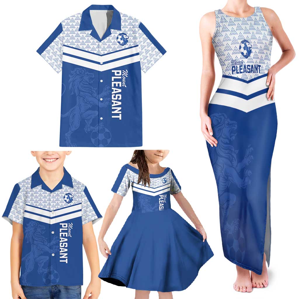 Mount Pleasant Jamaica Football Custom Family Matching Tank Maxi Dress and Hawaiian Shirt Come On Stush - Wonder Print Shop