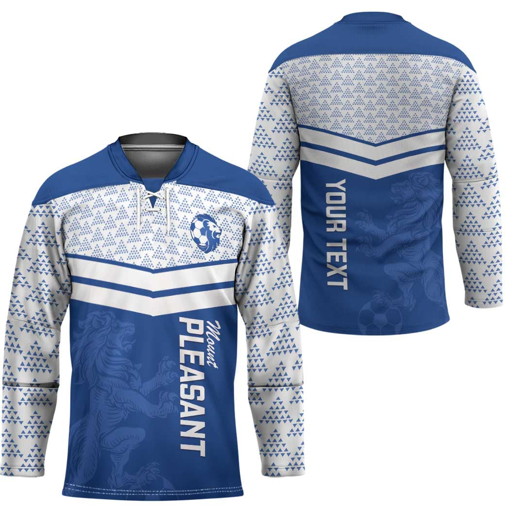 Mount Pleasant Jamaica Football Custom Hockey Jersey Come On Stush - Wonder Print Shop