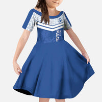 Mount Pleasant Jamaica Football Custom Kid Short Sleeve Dress Come On Stush - Wonder Print Shop
