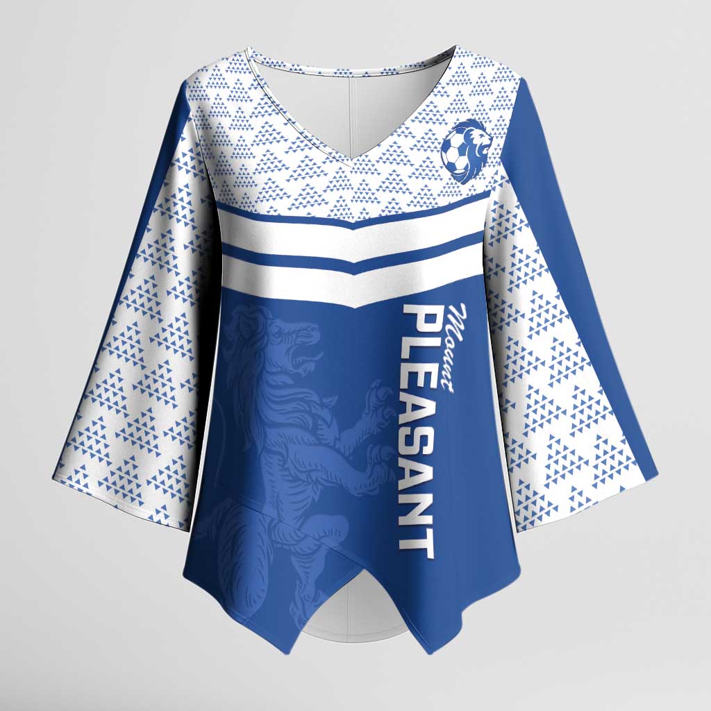 Mount Pleasant Jamaica Football Custom Kimono Sleeve Blouse Come On Stush - Wonder Print Shop
