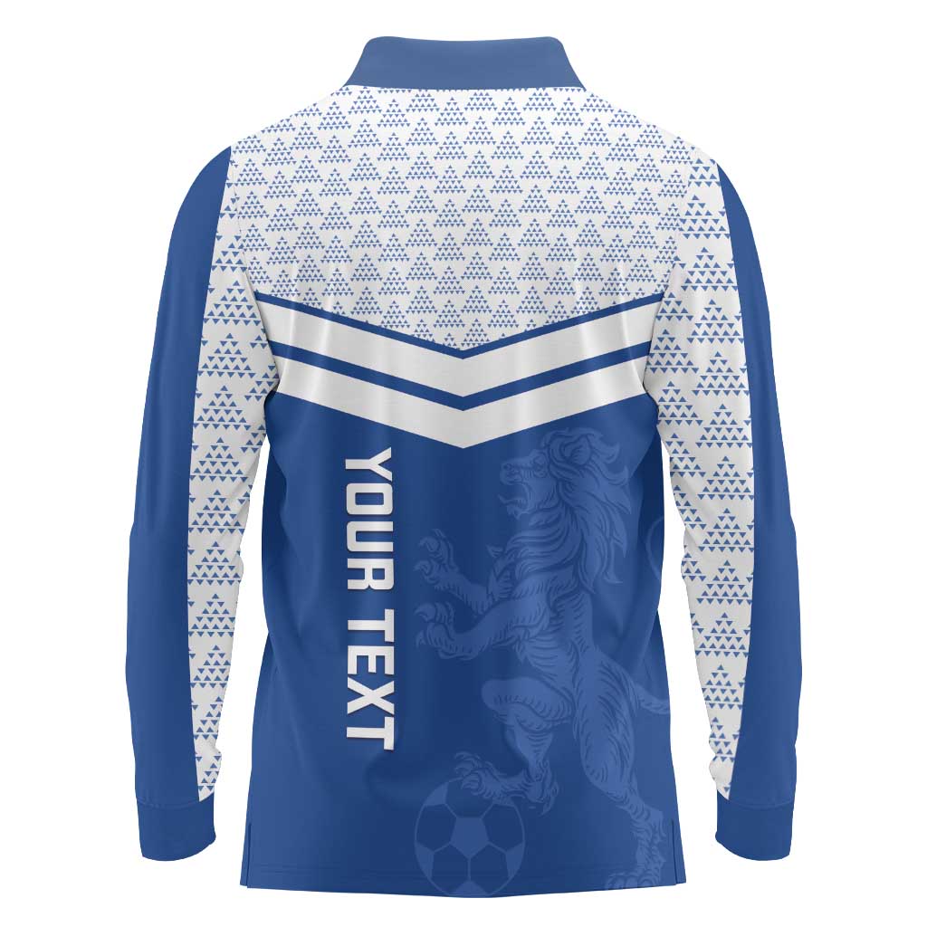 Mount Pleasant Jamaica Football Custom Long Sleeve Polo Shirt Come On Stush - Wonder Print Shop