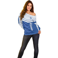 Mount Pleasant Jamaica Football Custom Off Shoulder Sweater Come On Stush - Wonder Print Shop