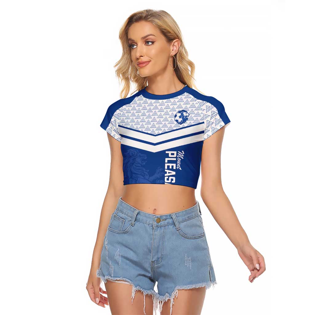 Mount Pleasant Jamaica Football Custom Raglan Cropped T Shirt Come On Stush - Wonder Print Shop