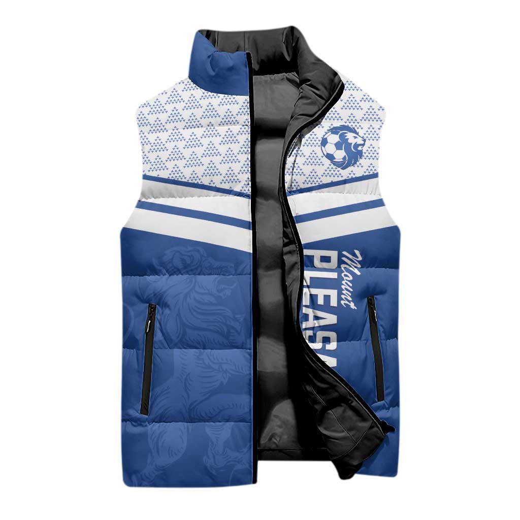Mount Pleasant Jamaica Football Custom Sleeveless Puffer Jacket Come On Stush - Wonder Print Shop