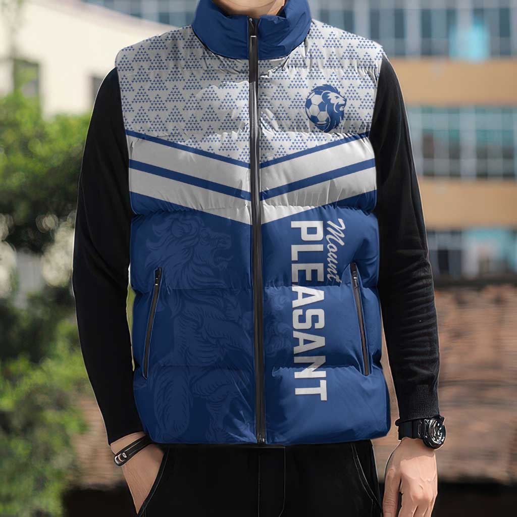 Mount Pleasant Jamaica Football Custom Sleeveless Puffer Jacket Come On Stush - Wonder Print Shop