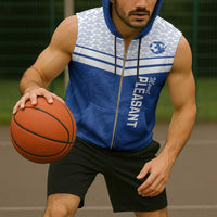 Mount Pleasant Jamaica Football Custom Sleeveless Zip Hoodie Come On Stush - Wonder Print Shop