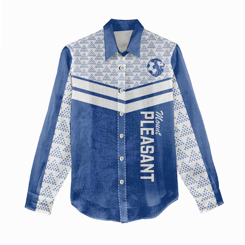 Mount Pleasant Jamaica Football Custom Women Casual Shirt Come On Stush - Wonder Print Shop