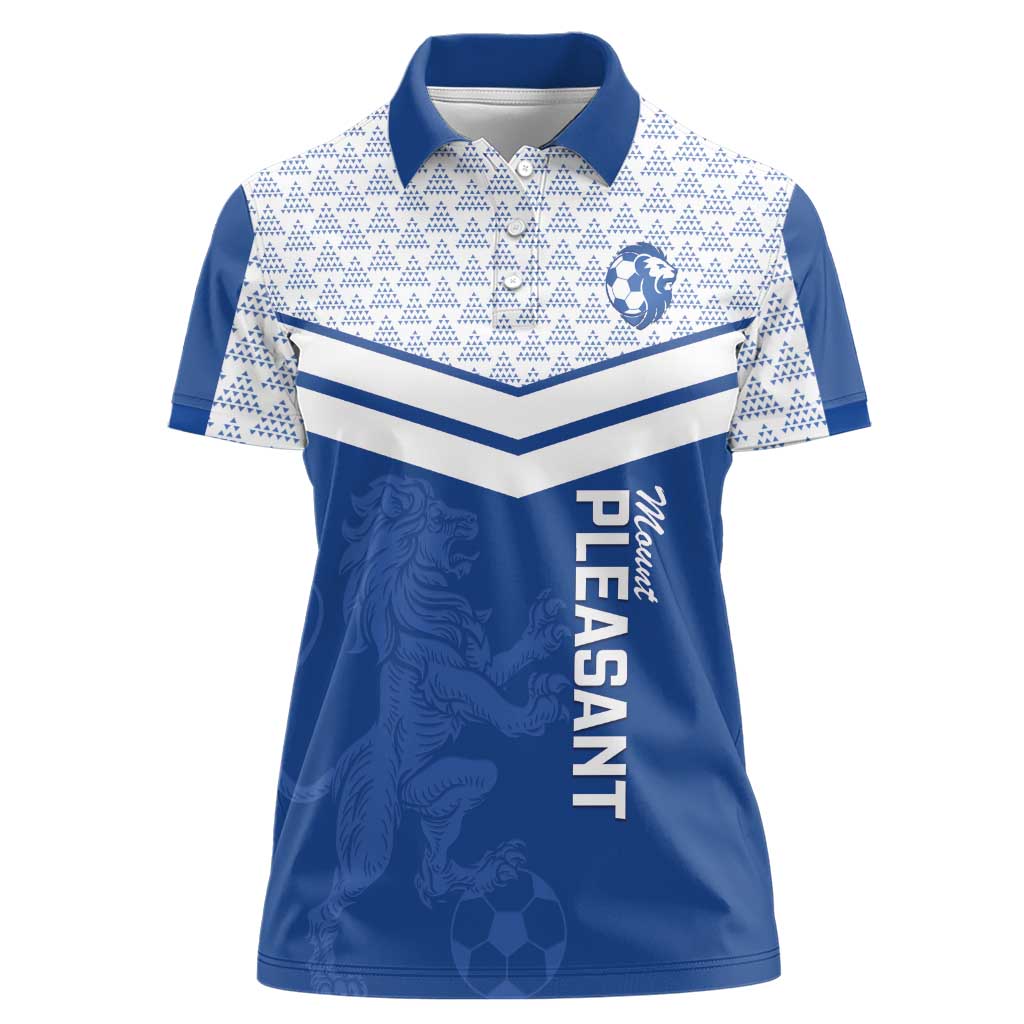 Mount Pleasant Jamaica Football Custom Women Polo Shirt Come On Stush - Wonder Print Shop