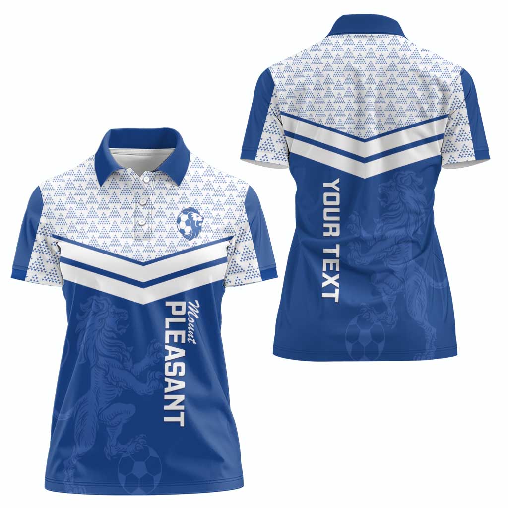 Mount Pleasant Jamaica Football Custom Women Polo Shirt Come On Stush - Wonder Print Shop