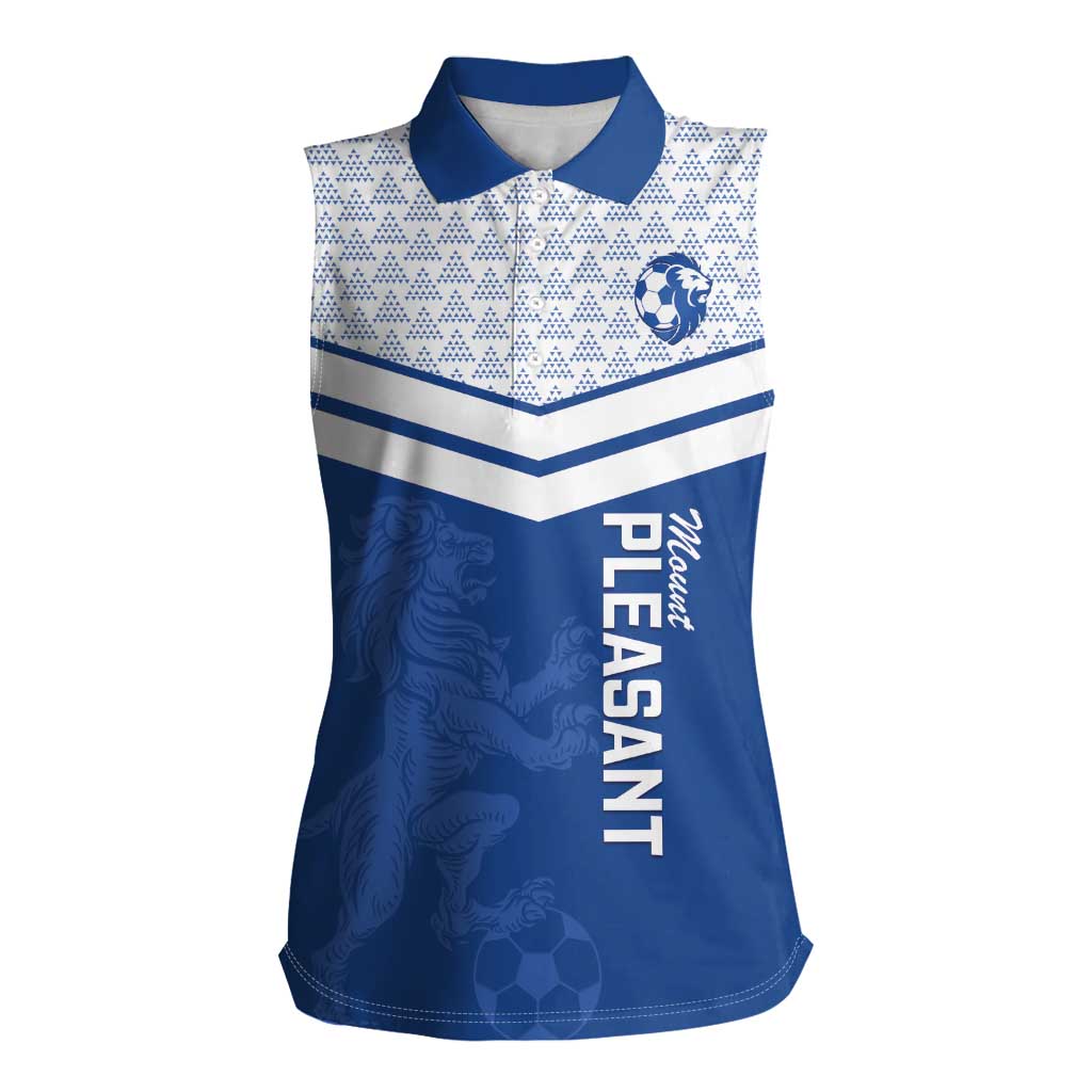 Mount Pleasant Jamaica Football Custom Women Sleeveless Polo Shirt Come On Stush - Wonder Print Shop