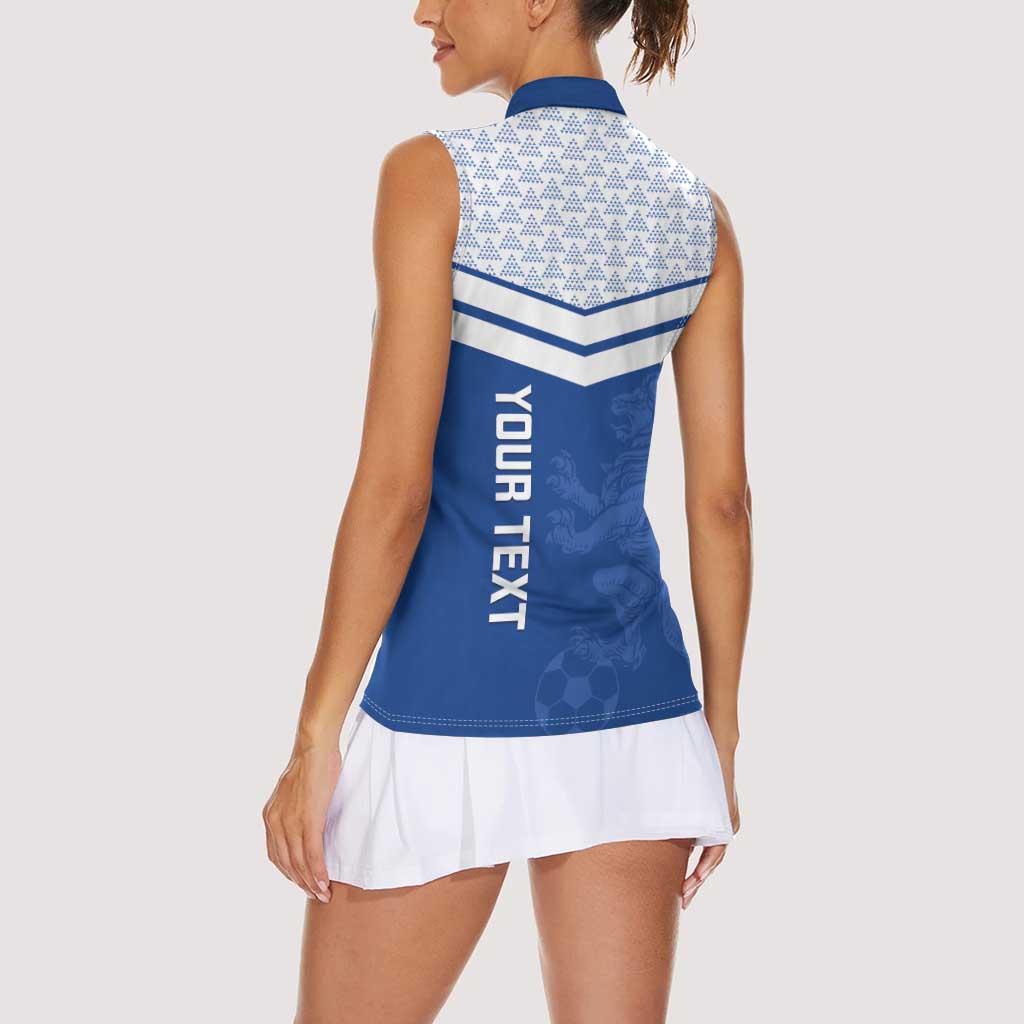 Mount Pleasant Jamaica Football Custom Women Sleeveless Polo Shirt Come On Stush - Wonder Print Shop