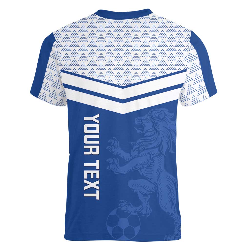 Mount Pleasant Jamaica Football Custom Women V-Neck T-Shirt Come On Stush - Wonder Print Shop