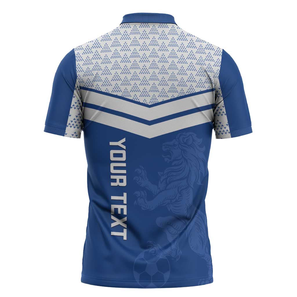 Mount Pleasant Jamaica Football Custom Zipper Polo Shirt Come On Stush - Wonder Print Shop