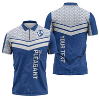 Mount Pleasant Jamaica Football Custom Zipper Polo Shirt Come On Stush - Wonder Print Shop