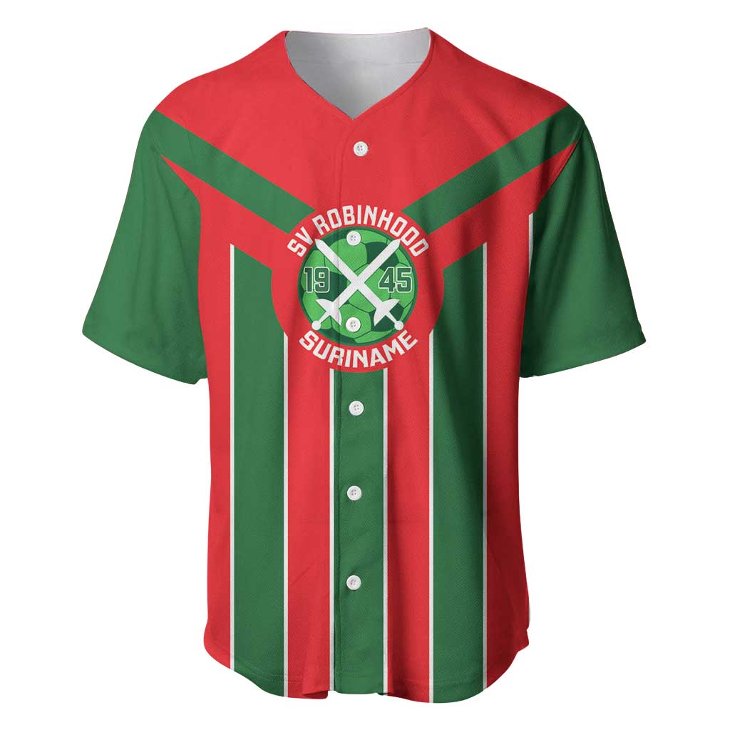 Robinhood Suriname Football Custom Baseball Jersey Go Geen Strijd - Wonder Print Shop