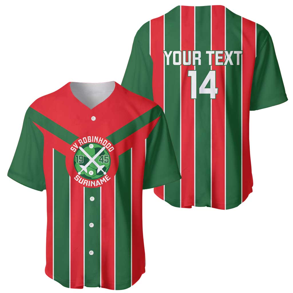 Robinhood Suriname Football Custom Baseball Jersey Go Geen Strijd - Wonder Print Shop