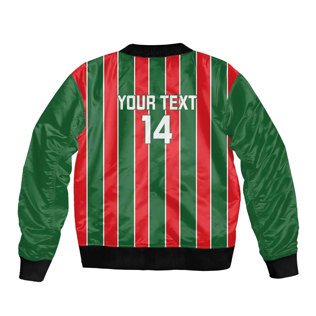 Robinhood Suriname Football Custom Bomber Jacket Go Geen Strijd - Wonder Print Shop