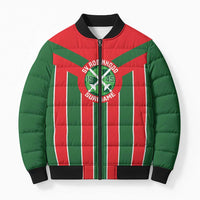 Robinhood Suriname Football Custom Bomber Puffer Jacket Go Geen Strijd - Wonder Print Shop