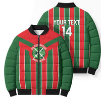 Robinhood Suriname Football Custom Bomber Puffer Jacket Go Geen Strijd - Wonder Print Shop