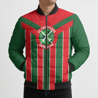 Robinhood Suriname Football Custom Bomber Puffer Jacket Go Geen Strijd - Wonder Print Shop