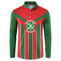Robinhood Suriname Football Custom Button Sweatshirt Go Geen Strijd - Wonder Print Shop
