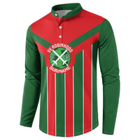Robinhood Suriname Football Custom Button Sweatshirt Go Geen Strijd - Wonder Print Shop