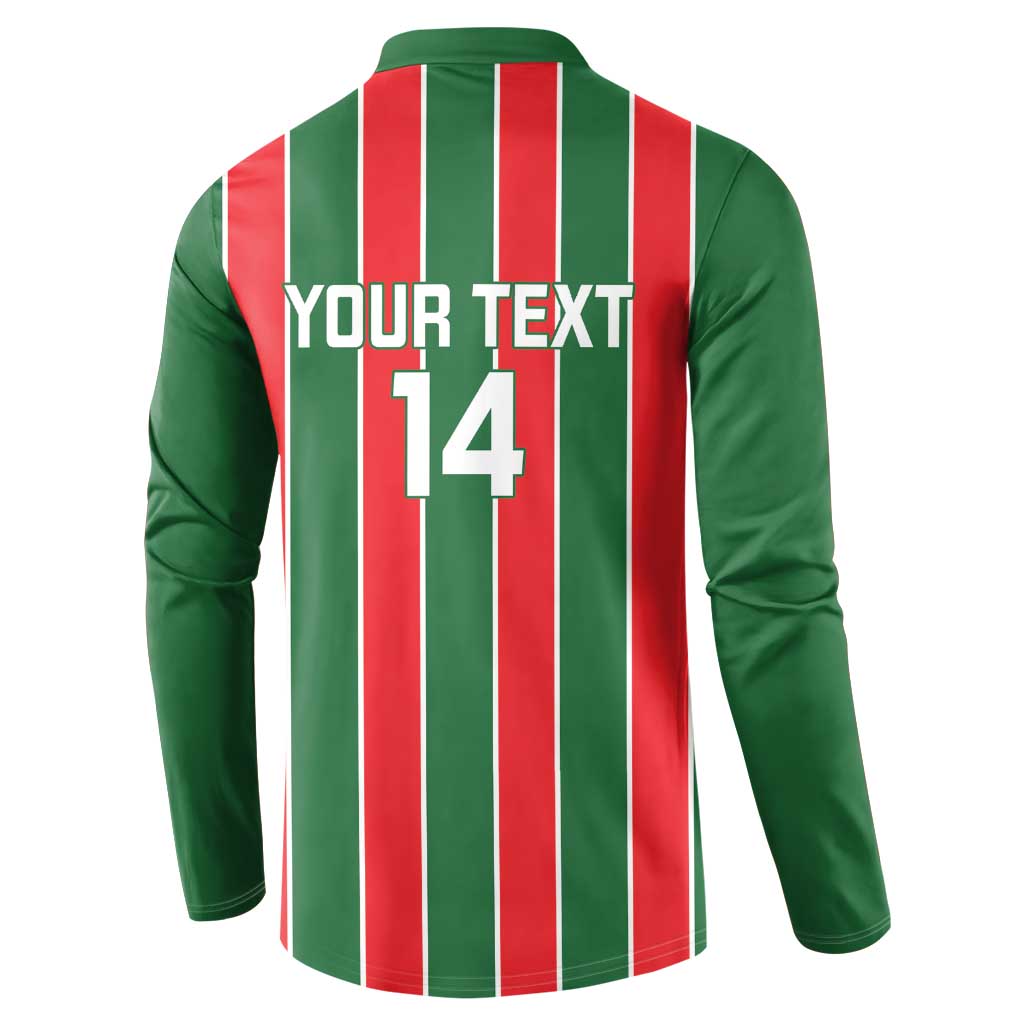 Robinhood Suriname Football Custom Button Sweatshirt Go Geen Strijd - Wonder Print Shop