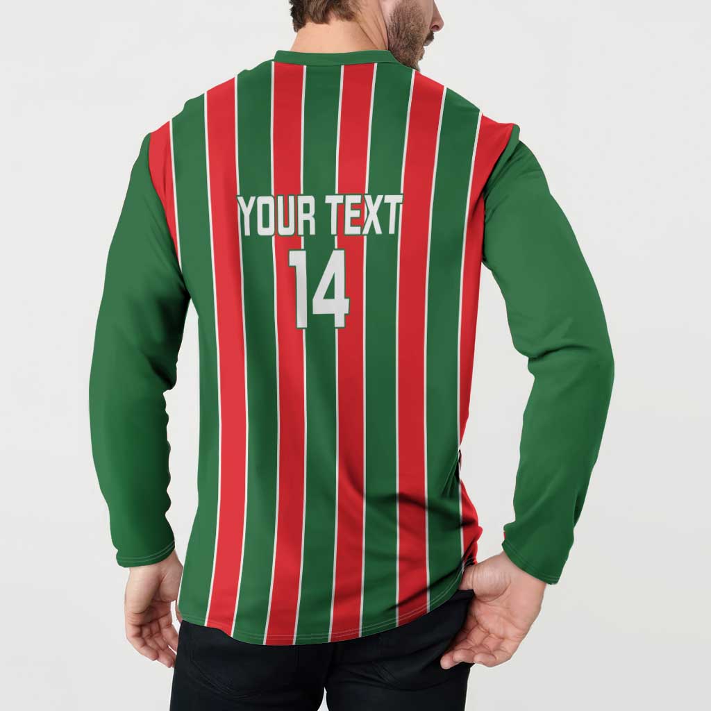Robinhood Suriname Football Custom Button Sweatshirt Go Geen Strijd - Wonder Print Shop