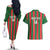 Robinhood Suriname Football Custom Couples Matching Off The Shoulder Long Sleeve Dress and Hawaiian Shirt Go Geen Strijd - Wonder Print Shop