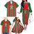 Robinhood Suriname Football Custom Family Matching Off The Shoulder Long Sleeve Dress and Hawaiian Shirt Go Geen Strijd - Wonder Print Shop