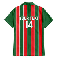 Robinhood Suriname Football Custom Family Matching Off Shoulder Short Dress and Hawaiian Shirt Go Geen Strijd - Wonder Print Shop