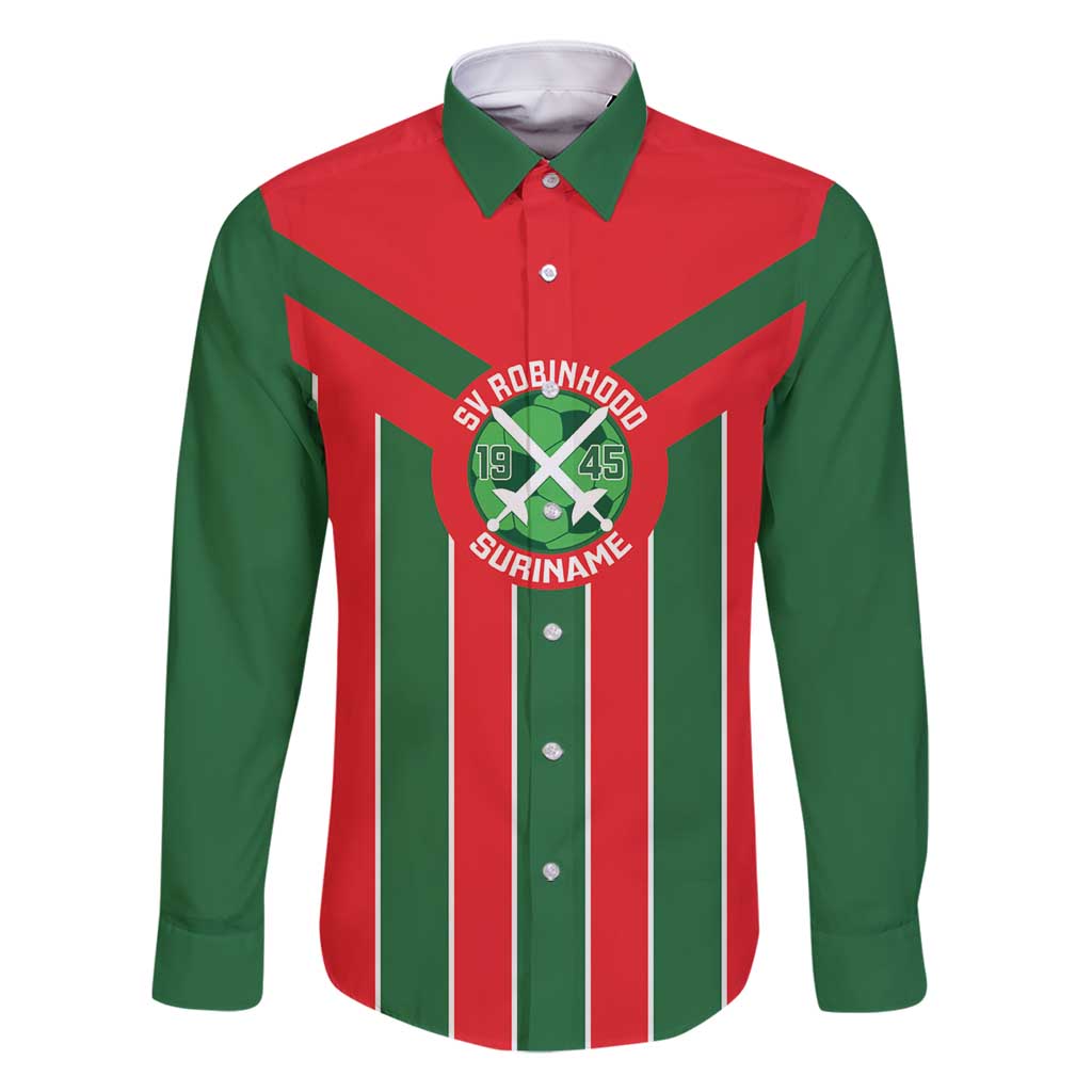 Robinhood Suriname Football Custom Family Matching Off Shoulder Short Dress and Hawaiian Shirt Go Geen Strijd - Wonder Print Shop