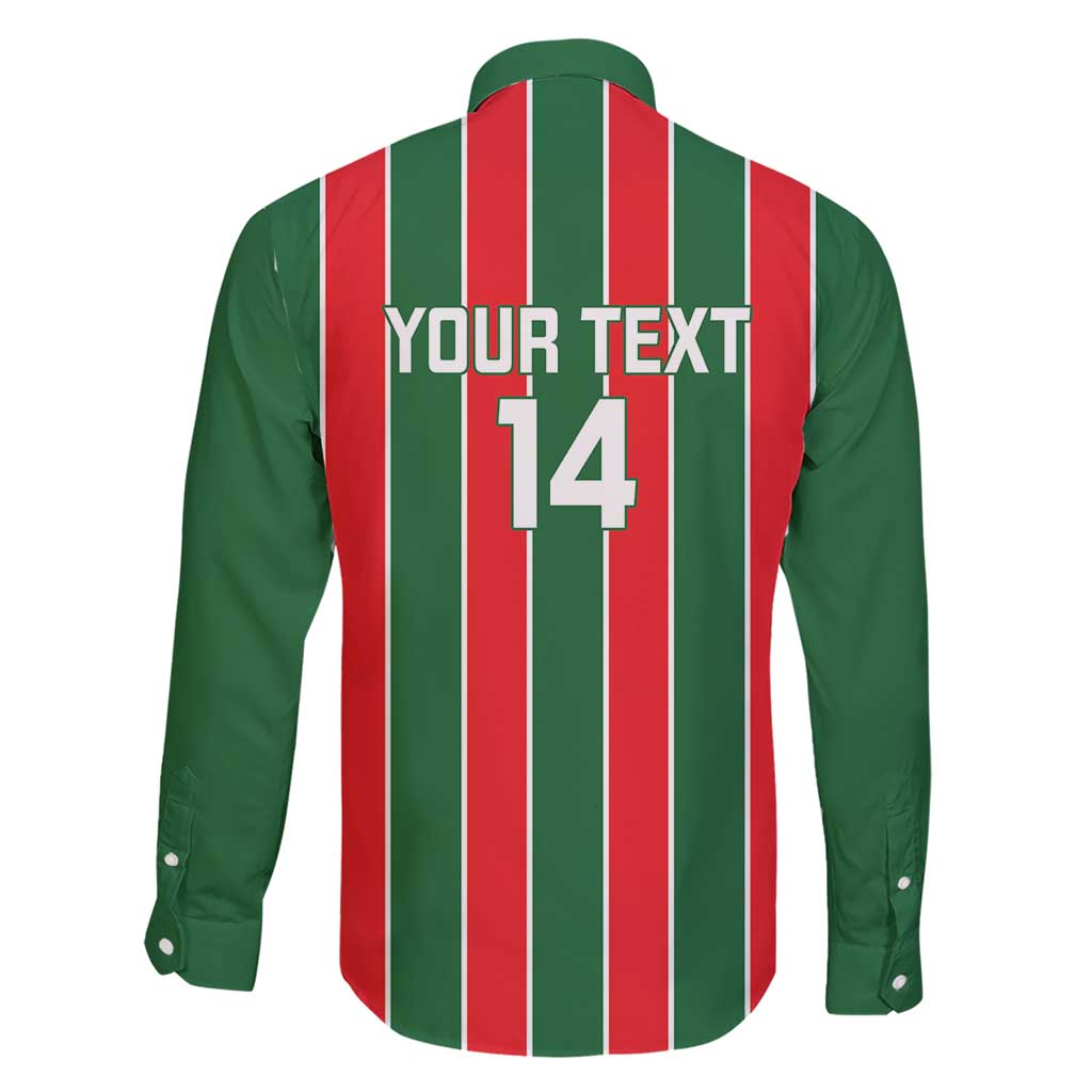 Robinhood Suriname Football Custom Family Matching Short Sleeve Bodycon Dress and Hawaiian Shirt Go Geen Strijd - Wonder Print Shop